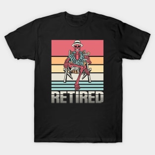 Retired Skeleton Sunburn T-Shirt